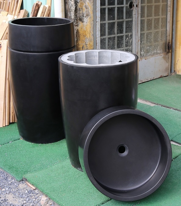 Hình ảnh thực tế chậu lavabo LH470 Kanly đá tự nhiên