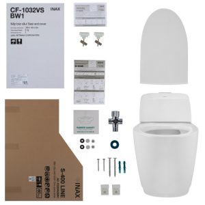 Bồn Cầu INAX AC-1032VN (AC1032VN) 1 Khối Nắp Êm Aqua Ceramic