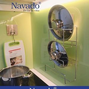 Bộ phụ kiện inox bếp dán kính 3 món