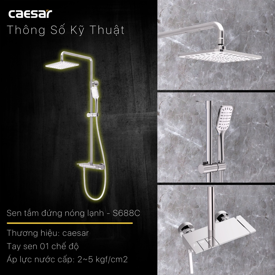 Thông số kỹ thuật sen cây Caesar S 688C