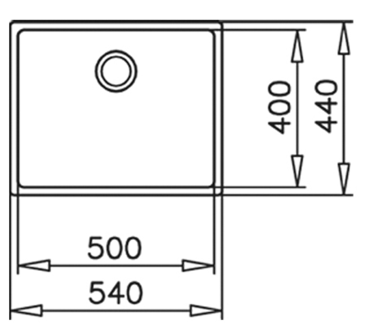 Bản vẽ kỹ thuật chậu rửa chén bát Teka 115000005