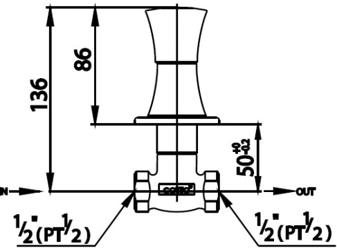 củ sen âm tường CT 1093C26 HM Cotto lạnh