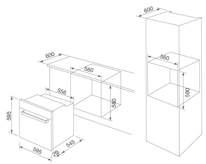 Bản vẽ kỹ thuật lò nướng Malloca MOV655EST