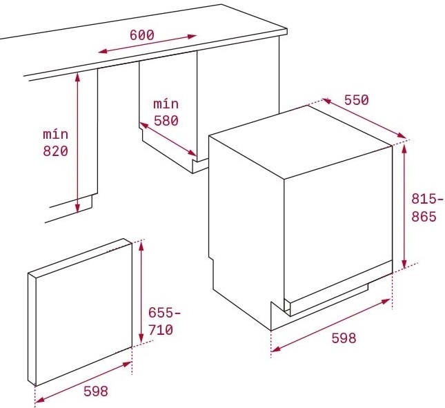 Bản vẽ máy rửa bát Teka 40782132