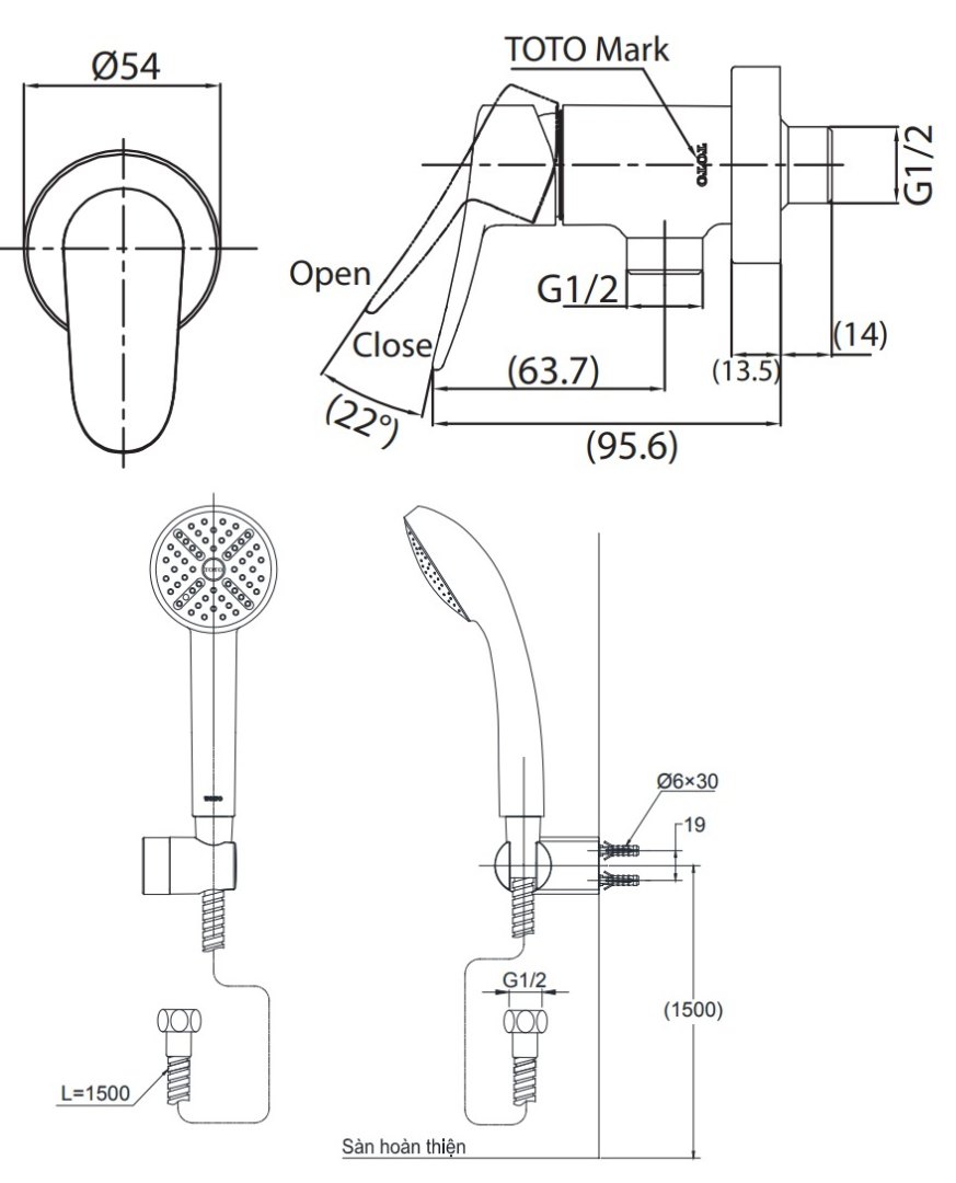 Bản vẽ kỹ thuật TOTO TBS04101V