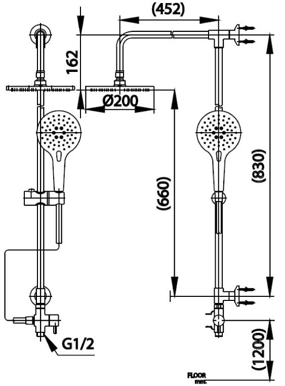 Bản vẽ kĩ thuật thân sen cây CT 623 Z94 Z88 COTTO