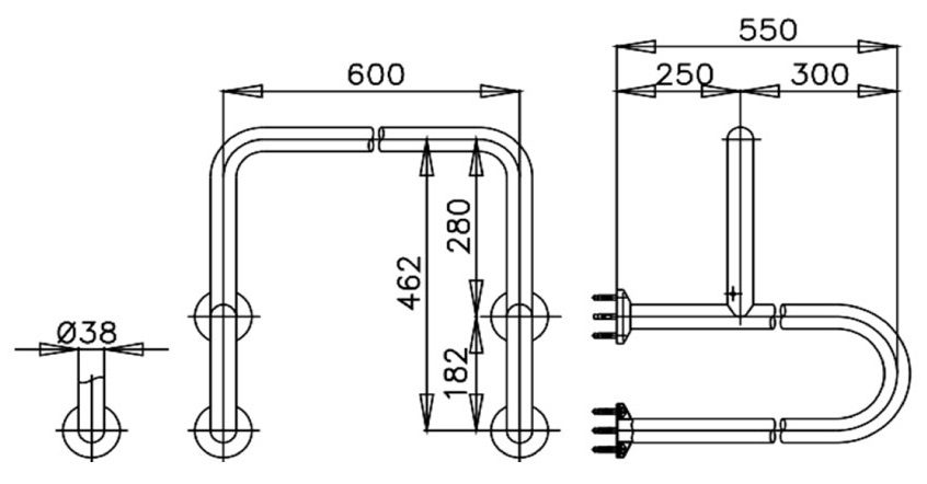Bản vẽ kích thước tay vịn CT794 Cotto