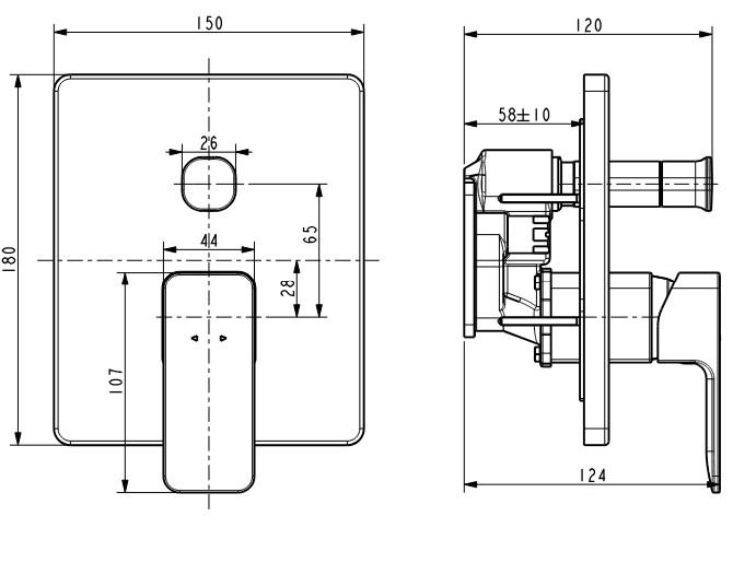 Bản vẽ nút điều chỉnh đầu sen WF1321WS American