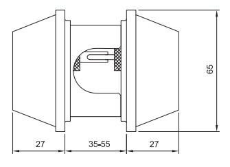 Bảng Vẽ Khóa Cóc Yale Hai Đầu Chìa V8121US3 Màu Đồng Bóng