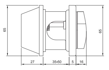 Bảng Vẽ Khóa Cóc Yale Một Đầu Chìa Một Đầu Vặn V8111US3