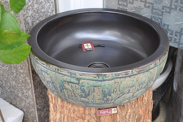 Hình ảnh thực tế lavabo Kanly SU014 