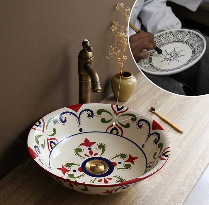 Hình ảnh thực tế lavabo Kanly SU402