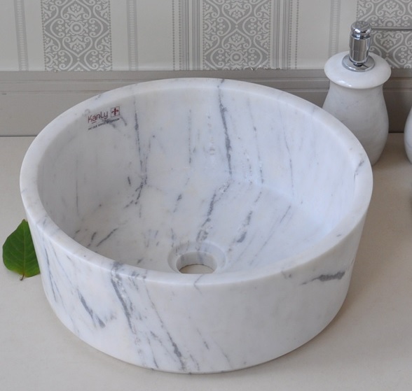 Hình ảnh thực tế bồn rửa mặt đá tự nhiên Kanly MAR7 E3