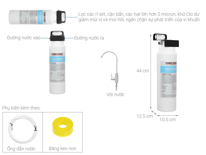 Chi tiết sản phẩm máy lọc làm mềm nước Stiebel Max Stream
