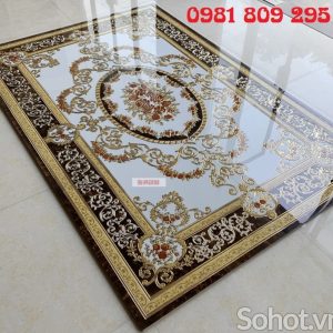 Gạch thảm kích thước 1.6x2.4m hình trống đồng