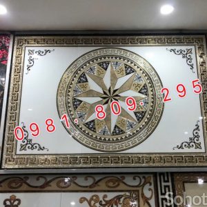 Gạch thảm kích thước 1.6x2.4m hình trống đồng