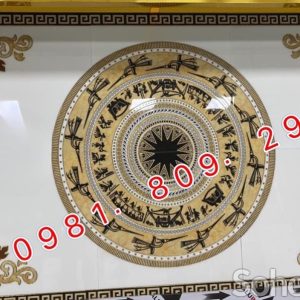 Gạch thảm kích thước 1.6x2.4m hình trống đồng