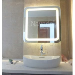 Gương bỉ cắt theo kích thước phòng tắm đẹp