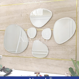 Gương decor ghép tường nghệ thuật độc đáo
