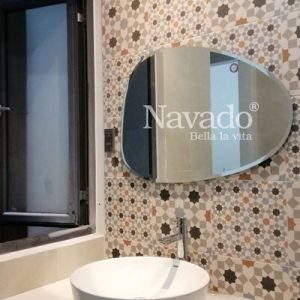 Gương decor phòng tắm đẹp Nav109C