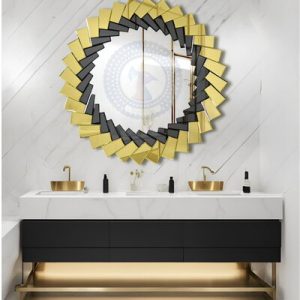 Gương decor phòng tắm nghệ thuật