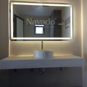 Gương đèn led cắt theo kích thước phòng tắm