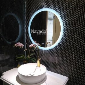 Gương đèn led nhà tắm phi 60cm
