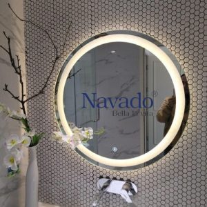 Gương đèn led nhà tắm phi 60cm