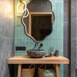 Gương khung inox Hoa Anh Đào