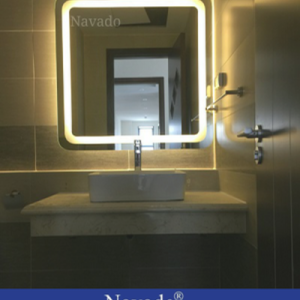 Gương led phòng tắm vuông 600x600mm