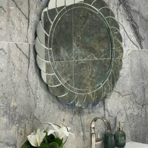 Gương nghệ thuật mài tay cho phòng tắm Luxury