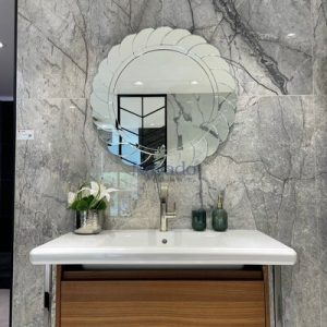 Gương nghệ thuật mài tay cho phòng tắm Luxury
