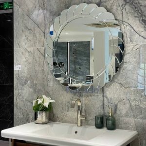 Gương nghệ thuật mài tay cho phòng tắm Luxury