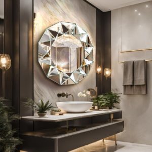 Gương nhà tắm đẹp cap cấp Luxury