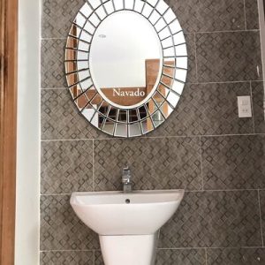 Gương nhà tắm decor treo tường mẫu Milano