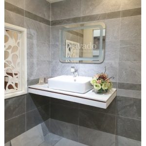 Gương nhà tắm đèn led bo góc 60x80cm