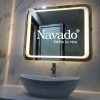 Gương nhà tắm đèn led bo góc KT 800x1200