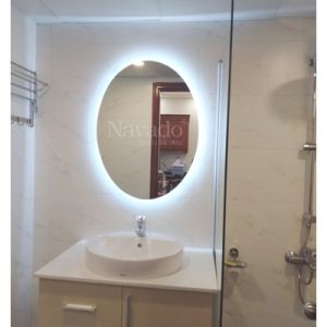 Gương nhà tắm đèn led Elip 50 x 90cm