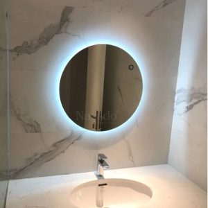Gương nhà tắm gắn đèn led 80cm