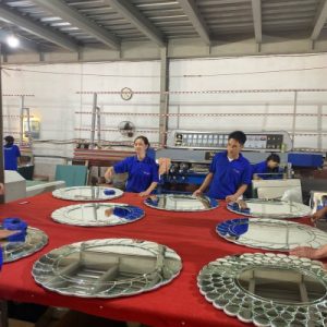 Gương nhà tắm mài vát bo góc mẫu NAV102B