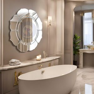 Gương nhà tắm nghệ thuật Lotus NAV 2034 NT