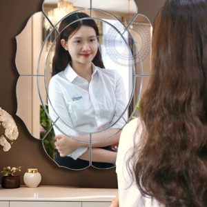 Gương nhà tắm nghệ thuật Lotus NAV 2034 NT