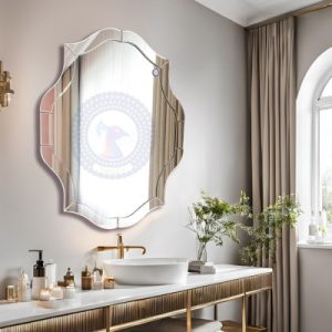 Gương nhà tắm pha lê handmade
