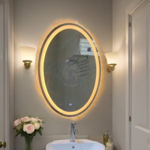 Gương nhà tắp đèn led hình Elip