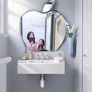 Gương phale decor hình Apple NAV306