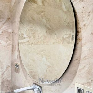 Gương phale tròn lắp phòng tắm