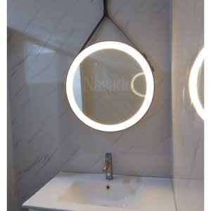Gương phòng tắm dây da led D600