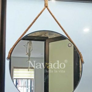 Gương phòng tắm dây da led D600