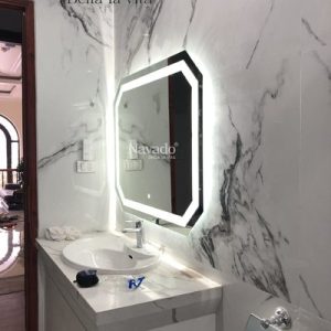 Gương phòng tắm đèn led 70 x 90 cm