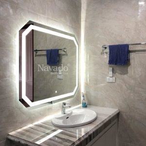 Gương phòng tắm đèn led 70 x 90 cm